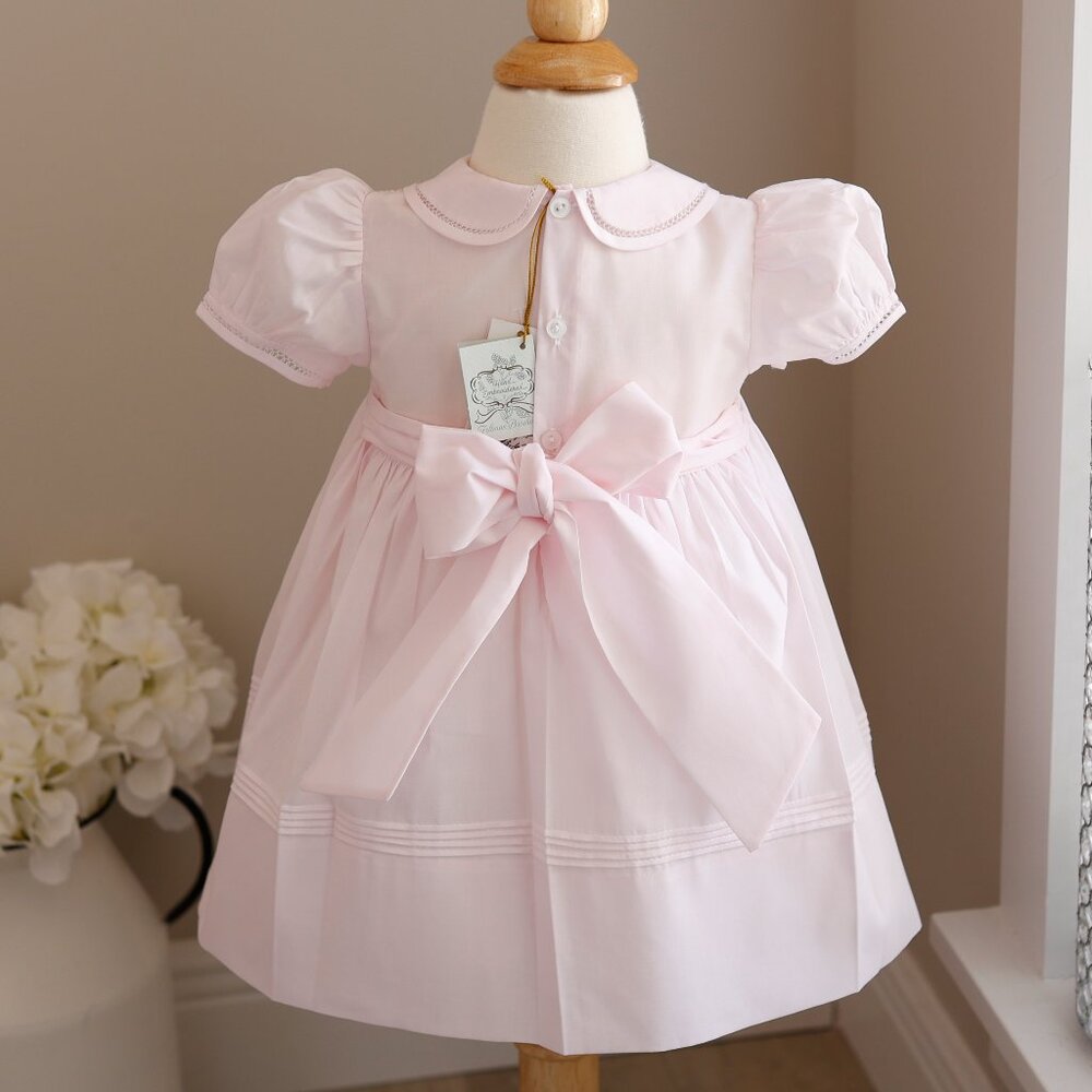 Pink Smocked Rosebud Heirloom Dress Feltman Brothers NWT - Picture 5 of 5